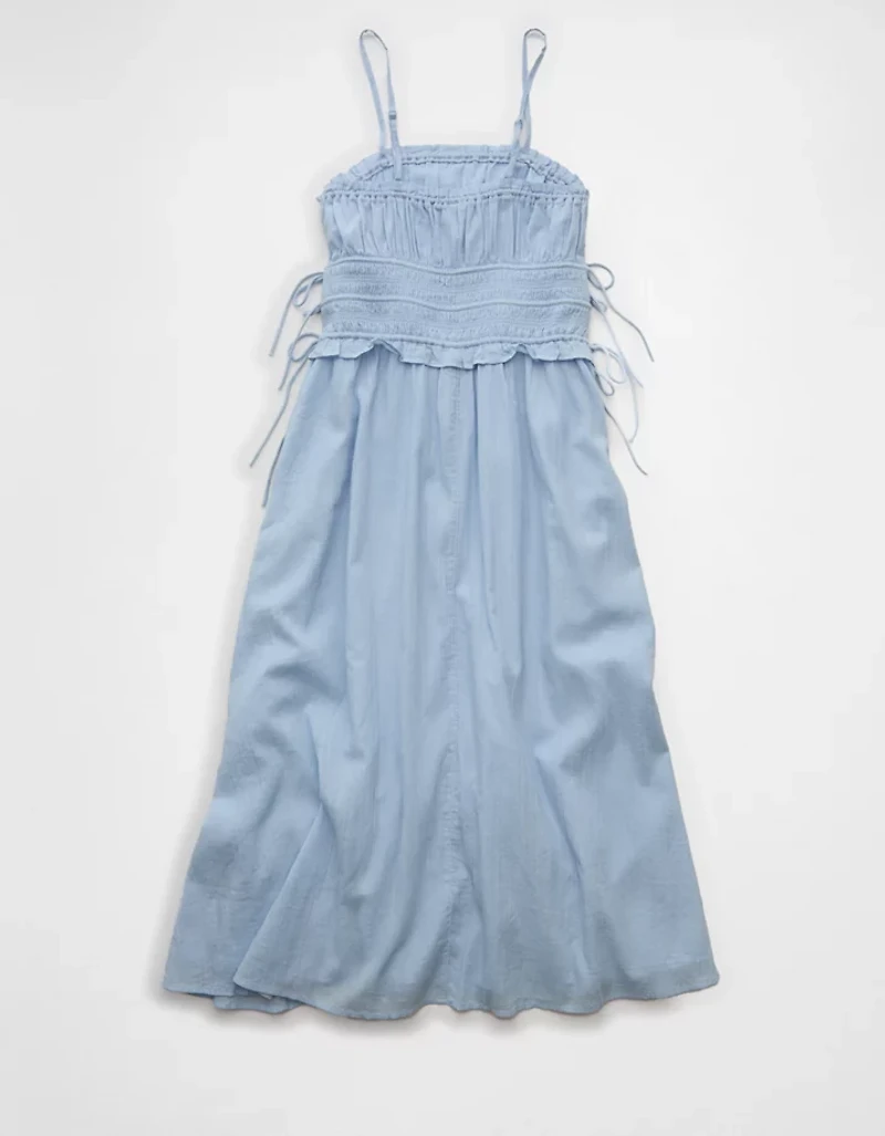 Minirobe à smocks côtelée AE