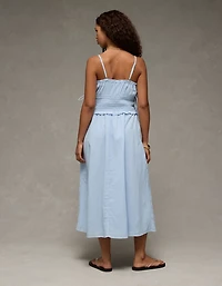 Minirobe à smocks côtelée AE