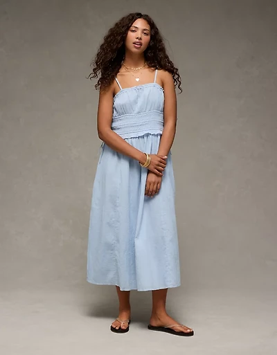 Minirobe à smocks côtelée AE