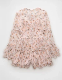 AE Long-Sleeve Ruffle Romper