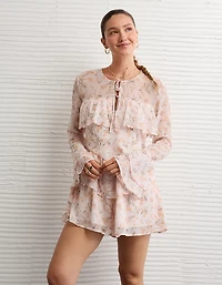 AE Long-Sleeve Ruffle Romper