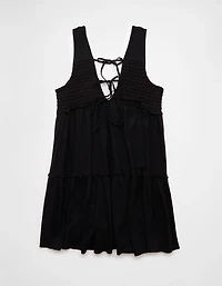AE Sunchaser Knit V-Neck Crochet Mini Dress
