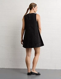 AE High Neck Denim Shift Dress