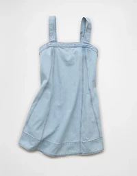 Robe tube en denim à encolure carrée AE