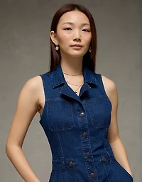 Minirobe utilitaire en denim AE