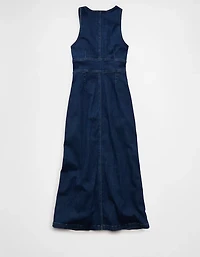 AE V-Neck Denim Maxi Dress