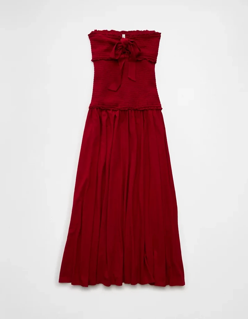 Minirobe taille basse en tricot à smocks Vive le soleil AE