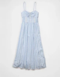 Robe mi-longue à boutons de style corset Catie AE