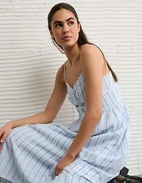 Robe mi-longue à boutons de style corset Catie AE