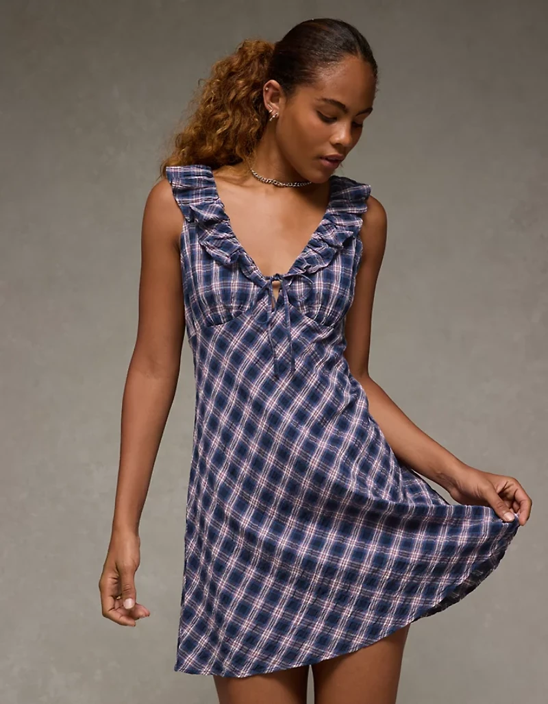 Minirobe nouée à l’avant volants AE