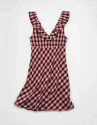 AE Ruffle Tie-Front Mini Dress