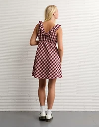 AE Ruffle Tie-Front Mini Dress