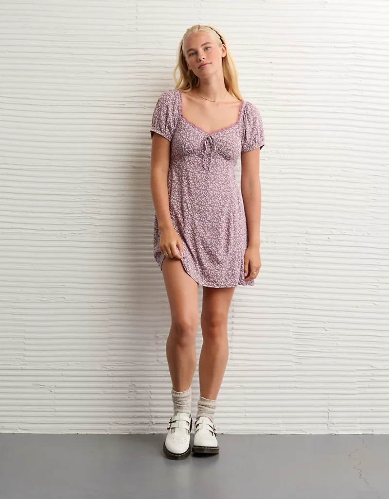 AE Short Sleeve Mini Slip Dress