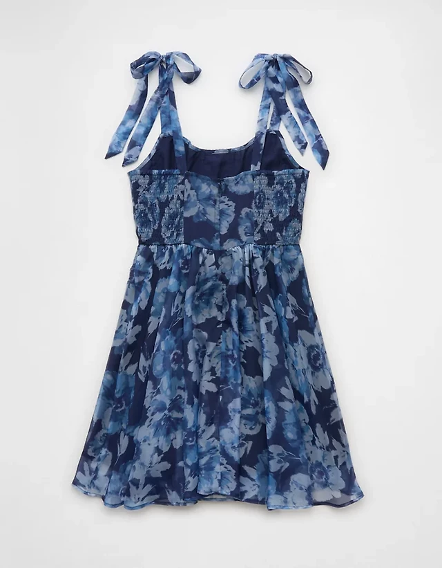 Francesca's Tammi Bow Strap Floral Mini Dress Liberty Center