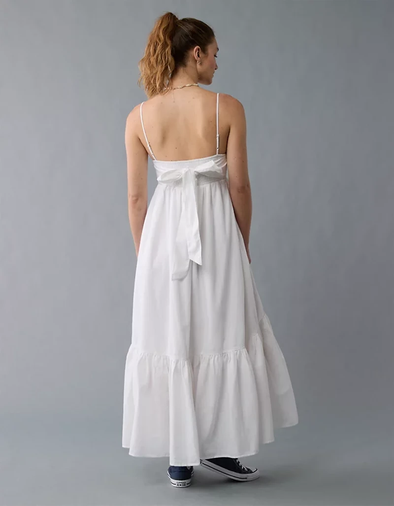 AE Tie Back Babydoll Maxi Dress