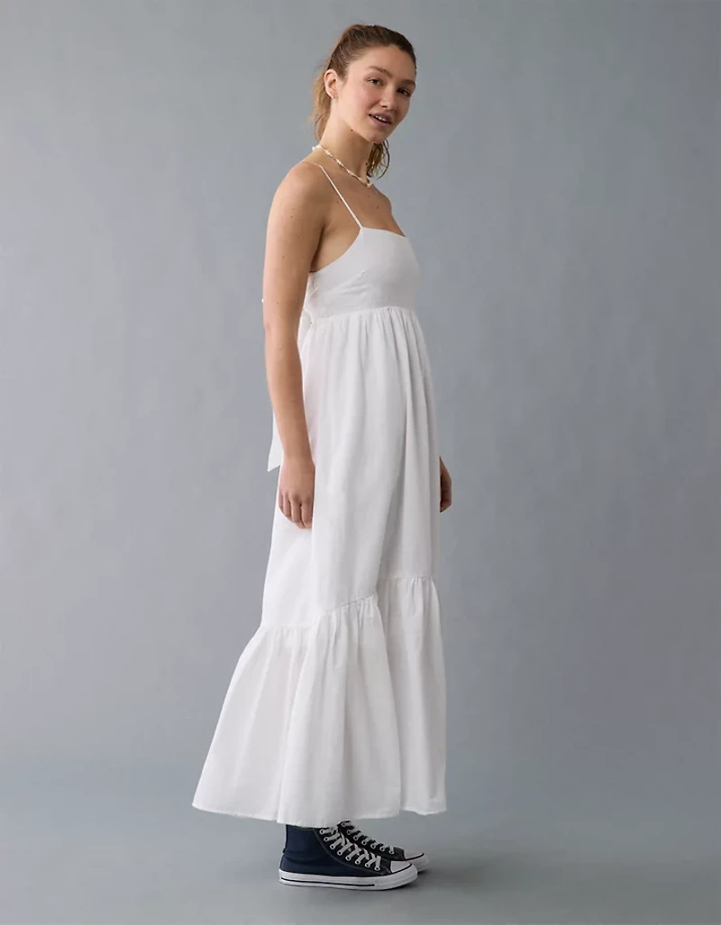 AE Tie Back Babydoll Maxi Dress