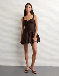 AE Corset Drop Waist Bubble Mini Dress