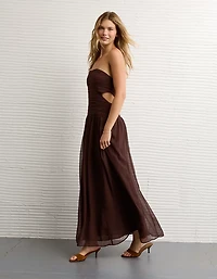 AE Strapless Cut-Out Maxi Dress