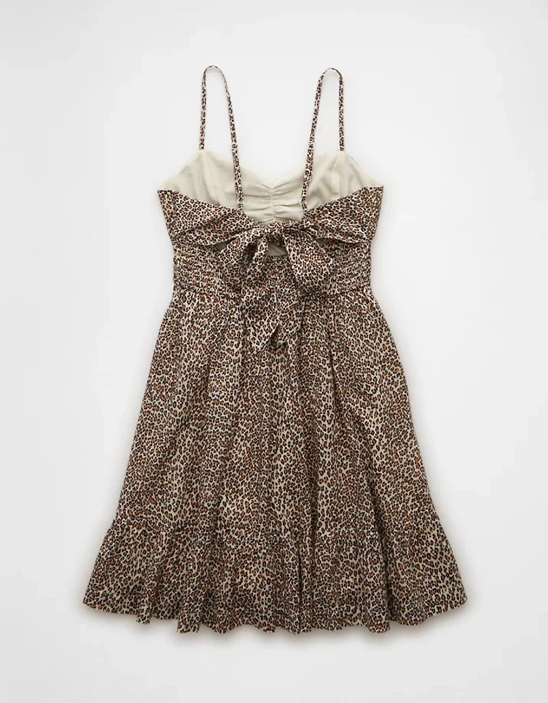 Minirobe à motif léopard de style corset Catie AE