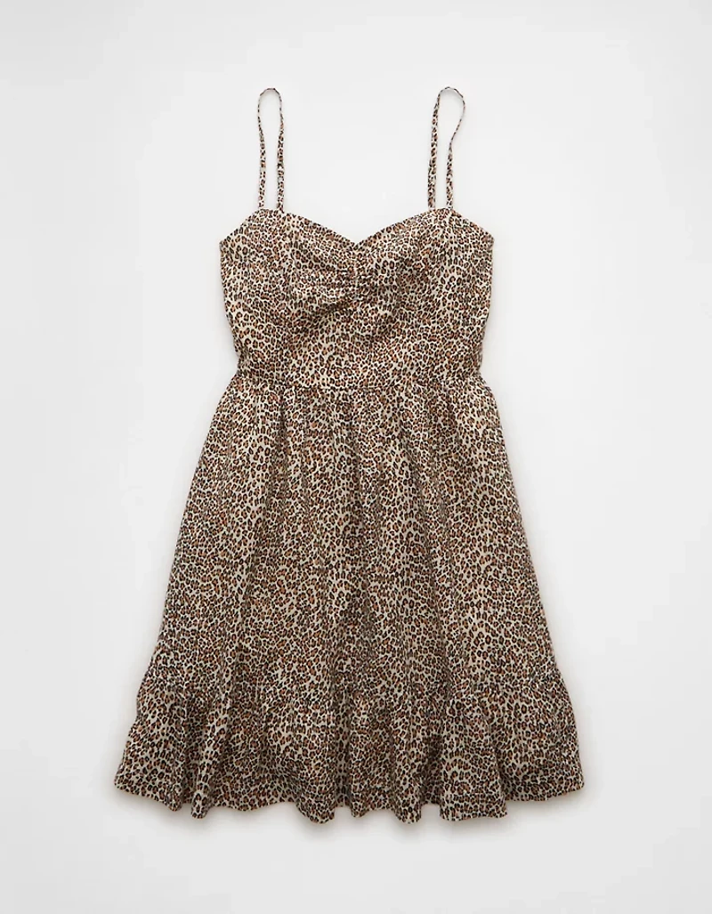 Minirobe à motif léopard de style corset Catie AE