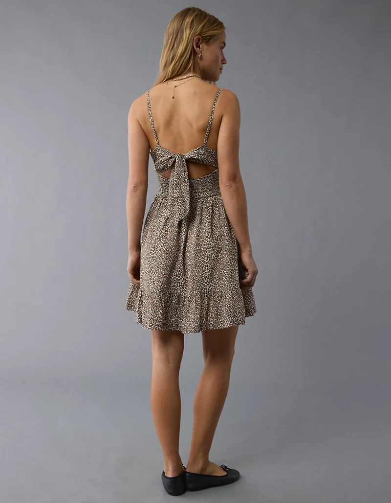 Minirobe à motif léopard de style corset Catie AE