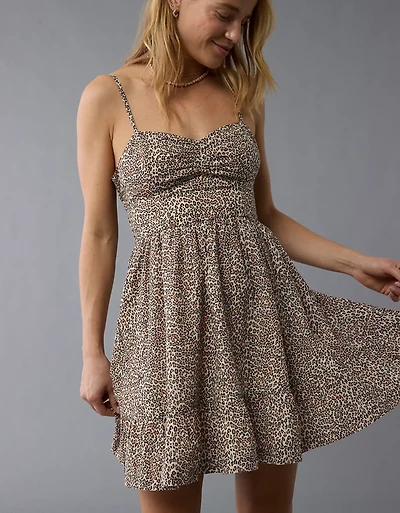 Minirobe à motif léopard de style corset Catie AE