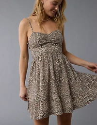Minirobe à motif léopard de style corset Catie AE
