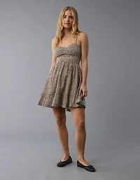 Minirobe à motif léopard de style corset Catie AE