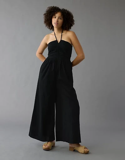 AE Cut-Out Halter Jumpsuit