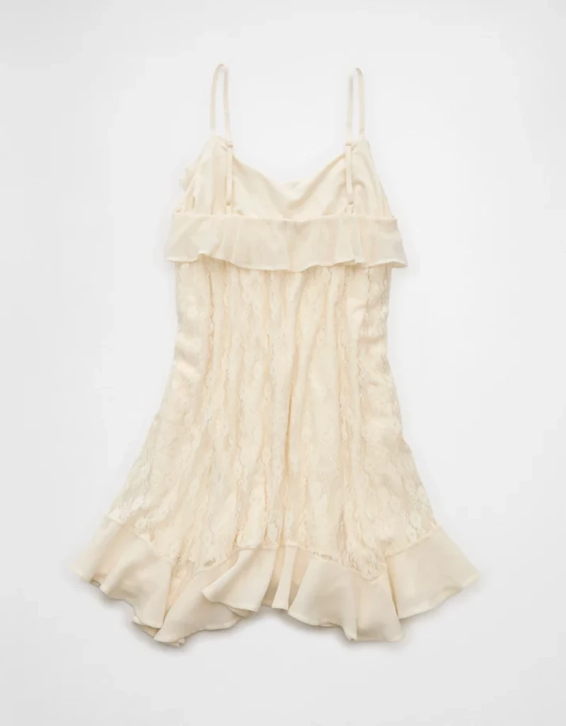 Minirobe à volants ourlet en pointes dentelle AE