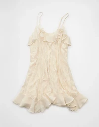 Minirobe à volants ourlet en pointes dentelle AE