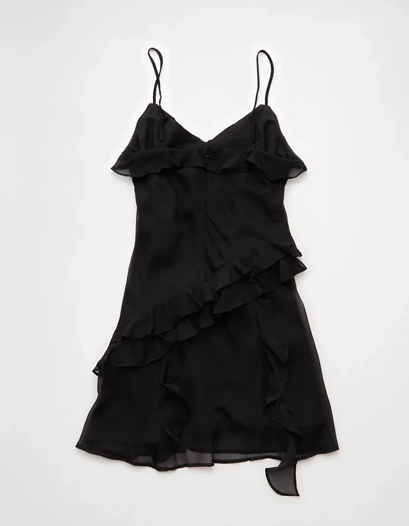 Robe asymétrique à volants AE