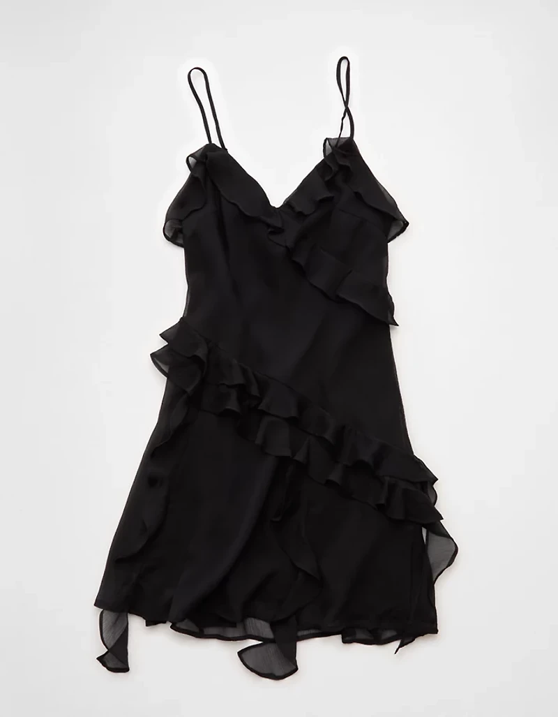Robe asymétrique à volants AE