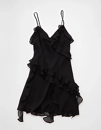 Robe asymétrique à volants AE