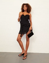 AE Asymmetrical Ruffle Mini Dress