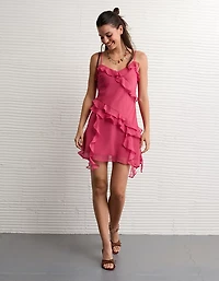 AE Asymmetrical Ruffle Mini Dress
