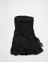 AE Strapless Drop Waist Ruffle Mini Dress