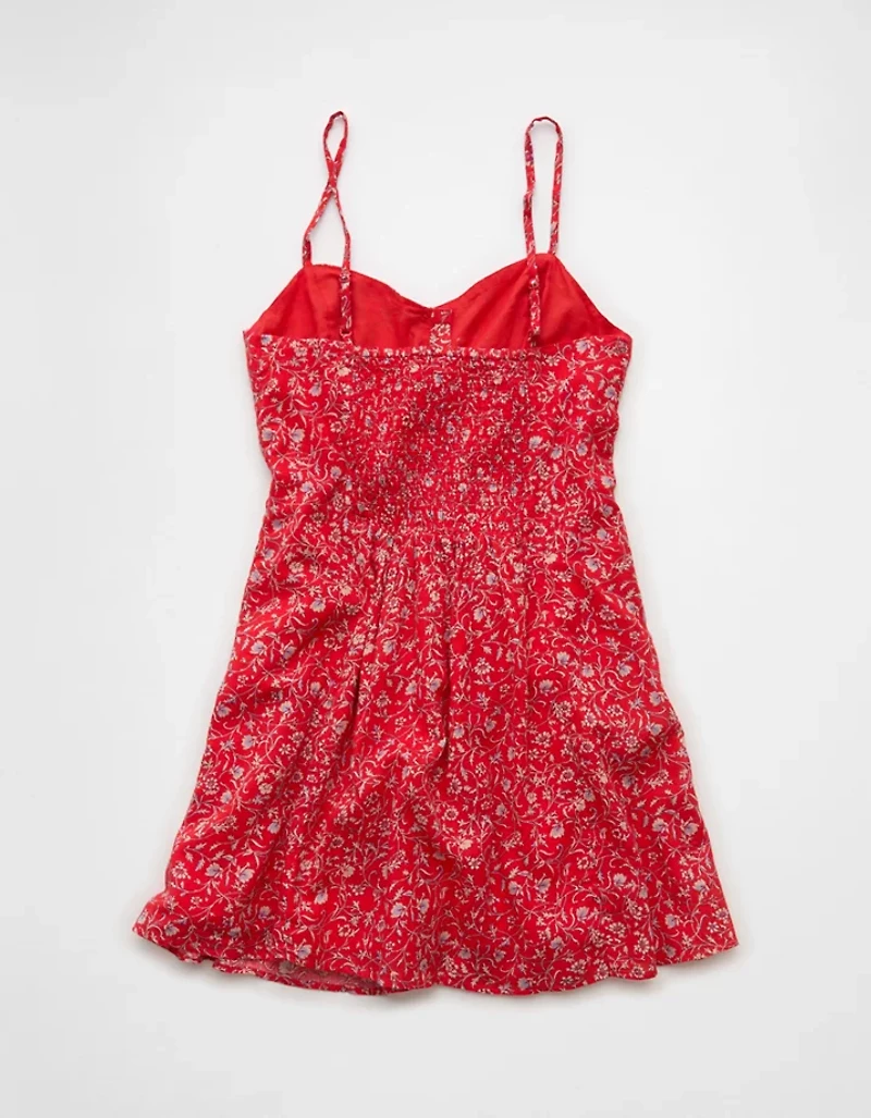 AE Sweetheart Button-Up Mini Dress