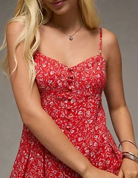 AE Sweetheart Button-Up Mini Dress