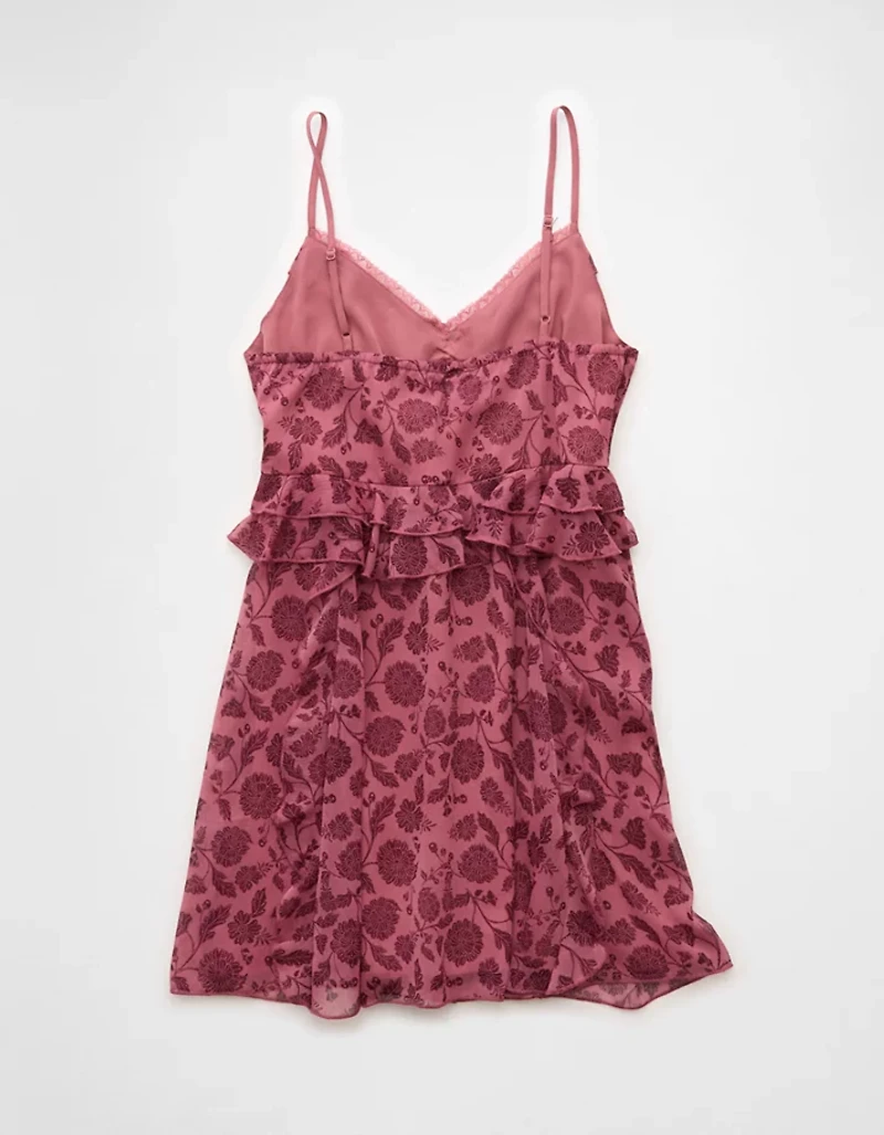 Minirobe à volants et dentelle AE