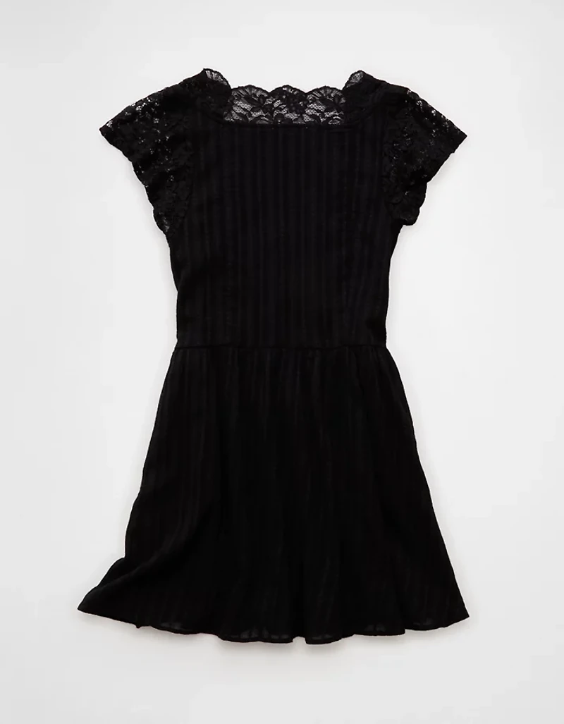 AE Short Sleeve V-Neck Mini Dress