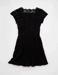 AE Short Sleeve V-Neck Mini Dress