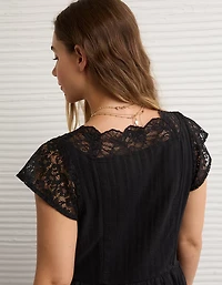 AE Short Sleeve V-Neck Mini Dress