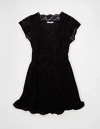 AE Short Sleeve V-Neck Mini Dress