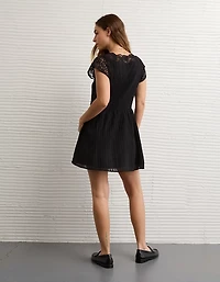 AE Short Sleeve V-Neck Mini Dress