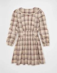 Minirobe à col avec dentelle manches longues AE