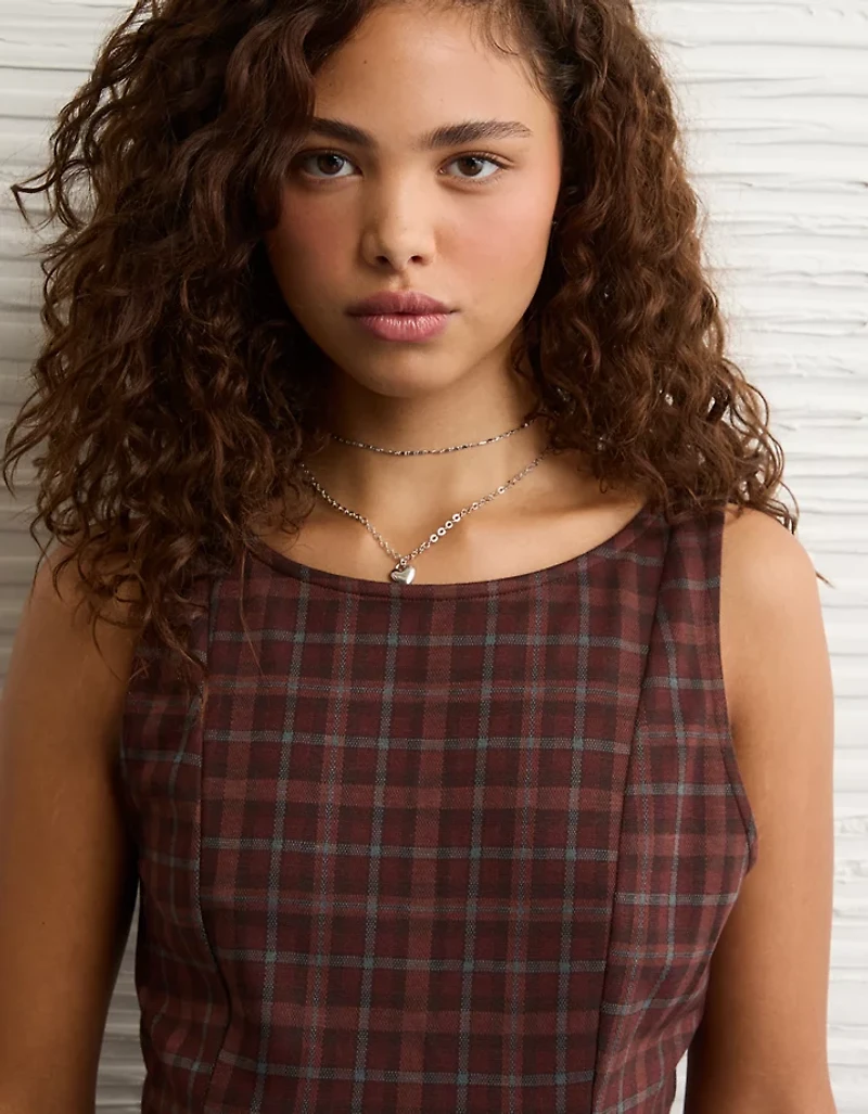 AE High Neck Belted Mini Dress