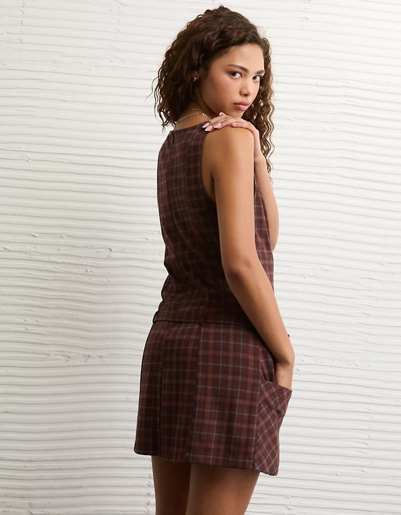 AE High Neck Belted Mini Dress