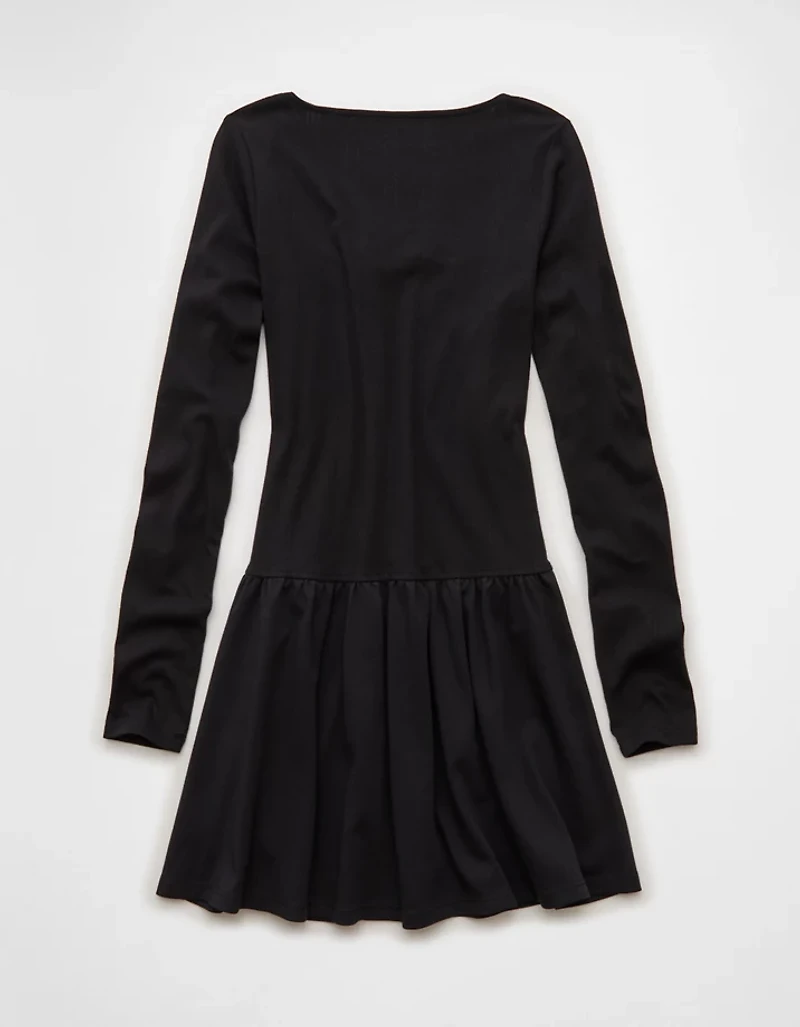 AE Pointelle Puff Sleeve Mini Dress