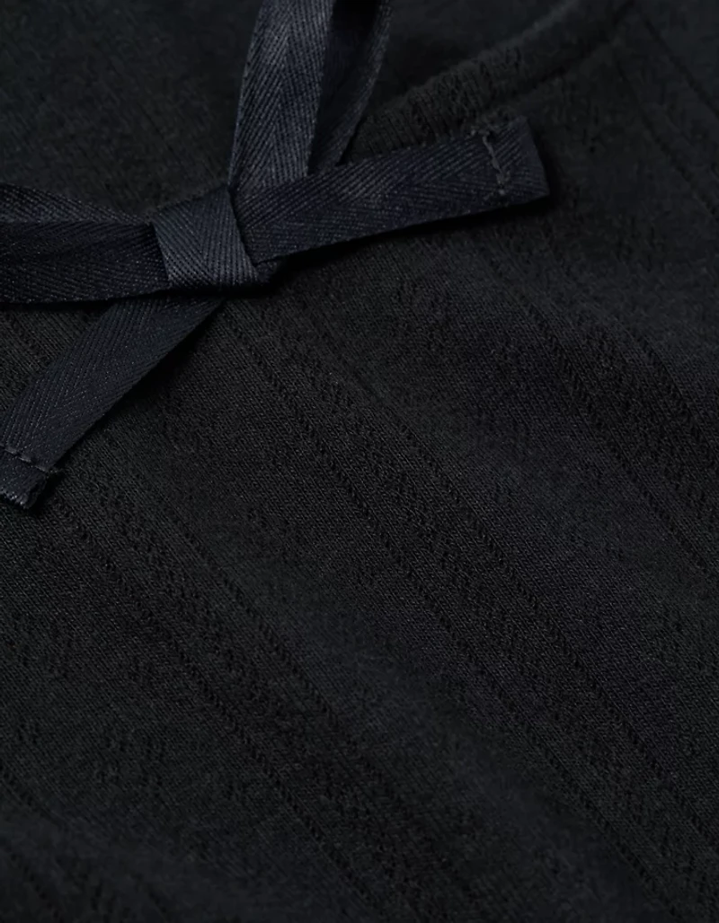 AE Pointelle Puff Sleeve Mini Dress